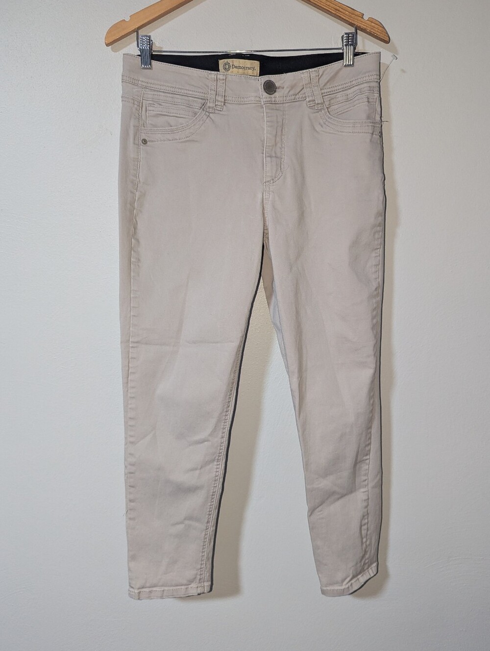 12 Democracy Ab Technology Light Brown Skinny Leg Jeans